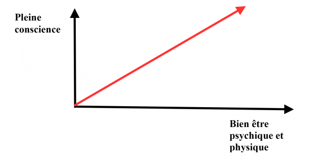 Graphique Pleine conscience - Bien être psychique